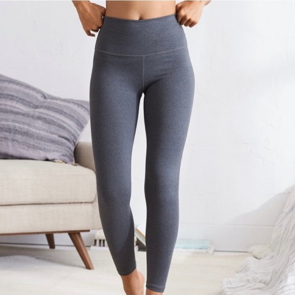 aerie Pants - Aerie 7/8 Length Move High Waisted Gray Leggings Size M